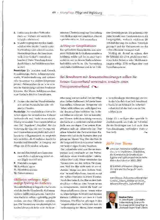 Vorschauseite 4: Aseptisch vorgehen!
