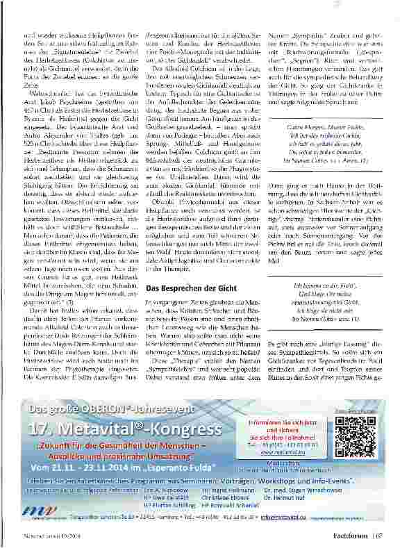Vorschauseite 2: Die Gicht in der Volksmedizin