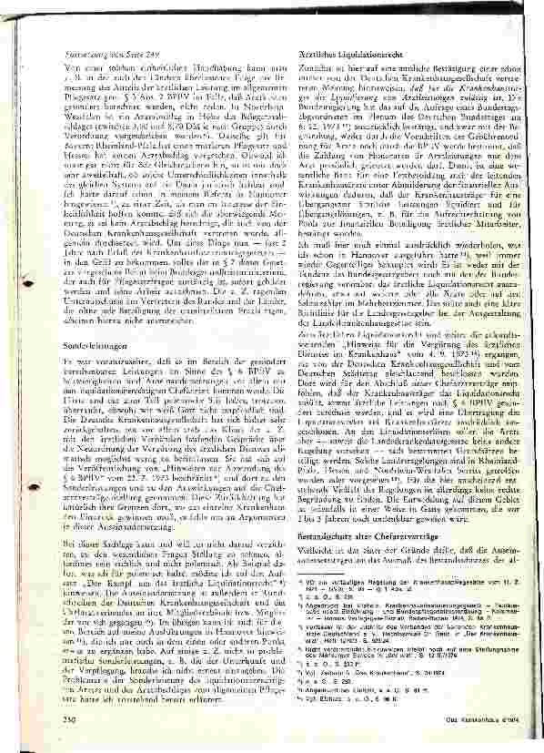 Vorschauseite 3: Krankenhausprobleme 1974/75