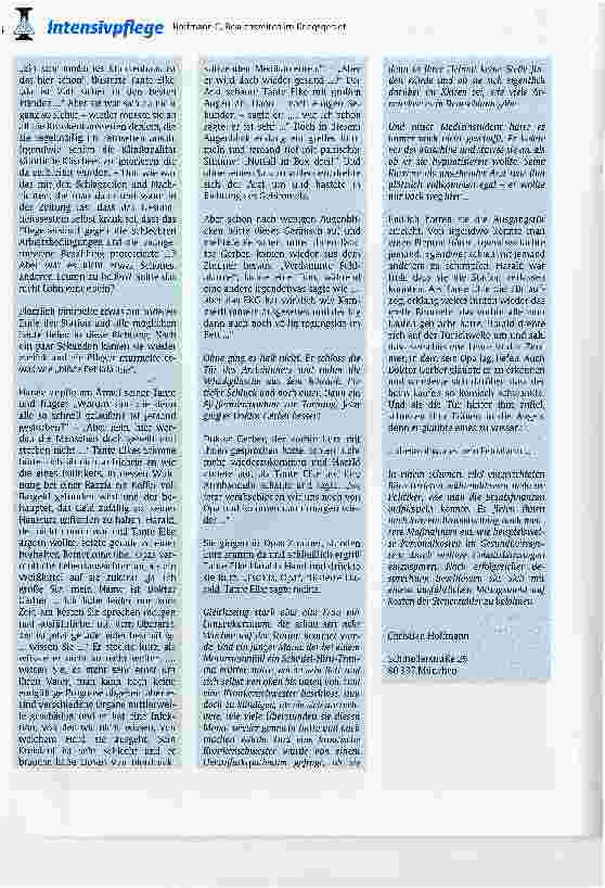 Vorschauseite 3: Besuchszeiten im Kriegsgebiet