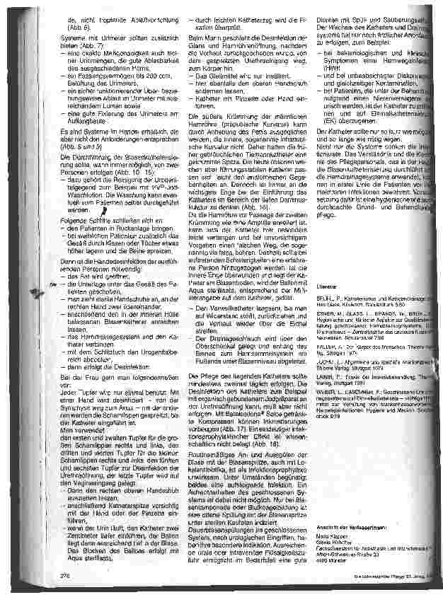 Vorschauseite 5: Grundund Behandlunspflege in der Intensivmedizin 6. Folge: Behandlungspflege bei Blasenkatheter