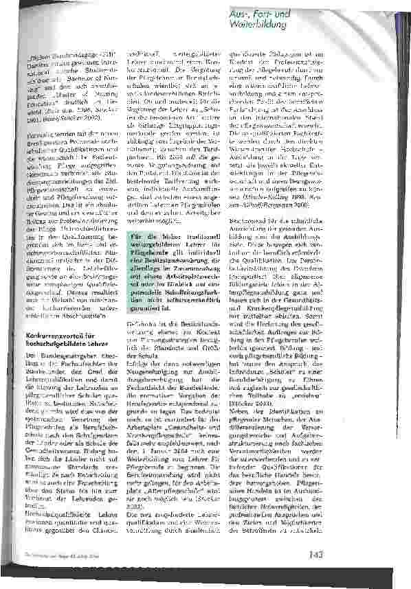 Vorschauseite 2: Auswirkungen der Reformen der Berufegesetze in der Pflege auf die Pflegelehrer
