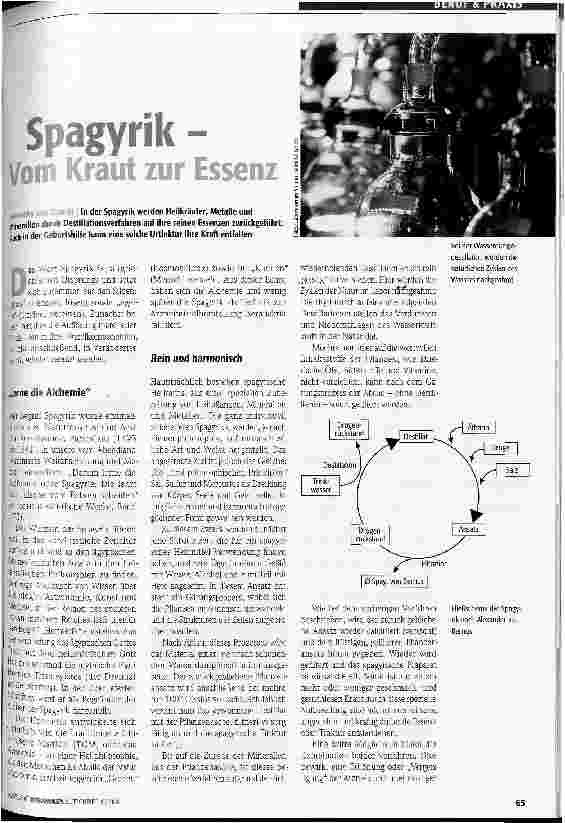 Vorschauseite 1: Spagyrik - vom Kraut zur Essenz