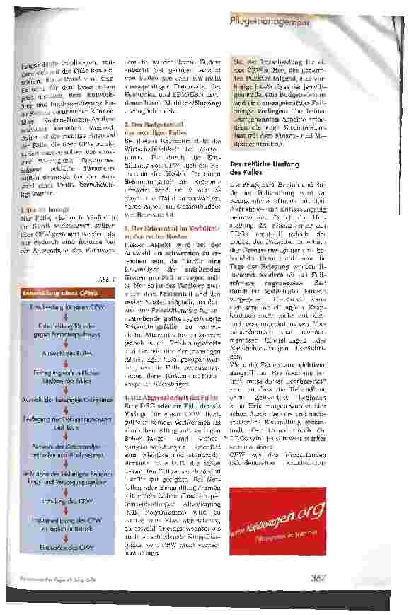 Vorschauseite 2: Clinical Pathways - Struktur, Entwicklung und Aufbau von CPW 2. Teil
