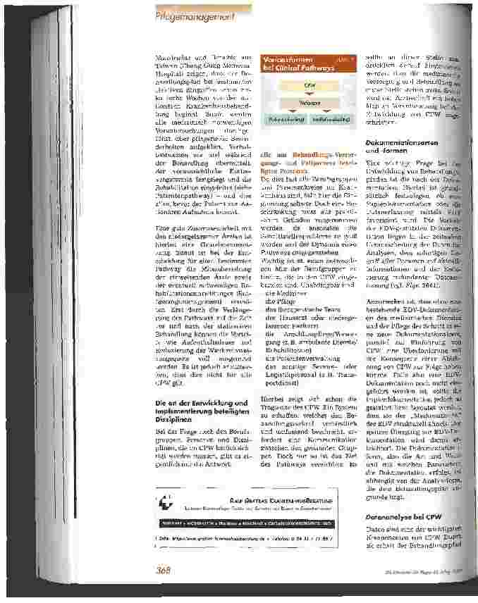 Vorschauseite 3: Clinical Pathways - Struktur, Entwicklung und Aufbau von CPW 2. Teil
