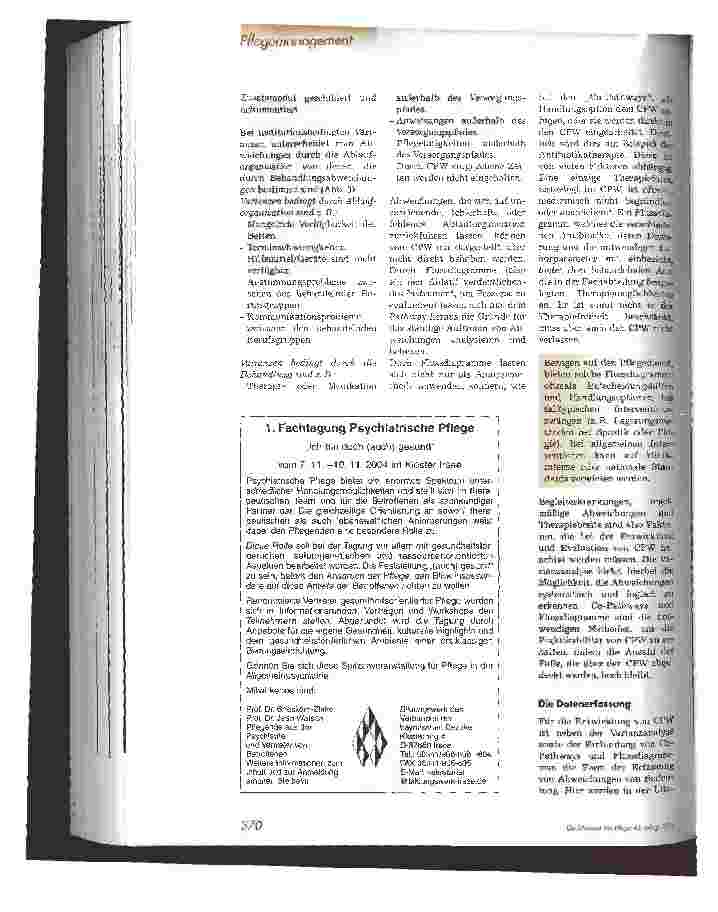 Vorschauseite 5: Clinical Pathways - Struktur, Entwicklung und Aufbau von CPW 2. Teil