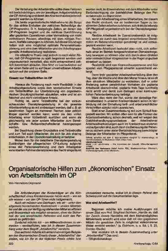 Vorschauseite 3: Flexible Arbeitszeiten - Teilzeiten im OP