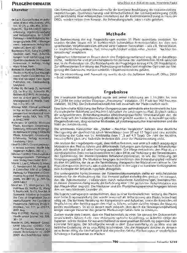 Vorschauseite 3: Evaluation eines Pneumonie Pfades