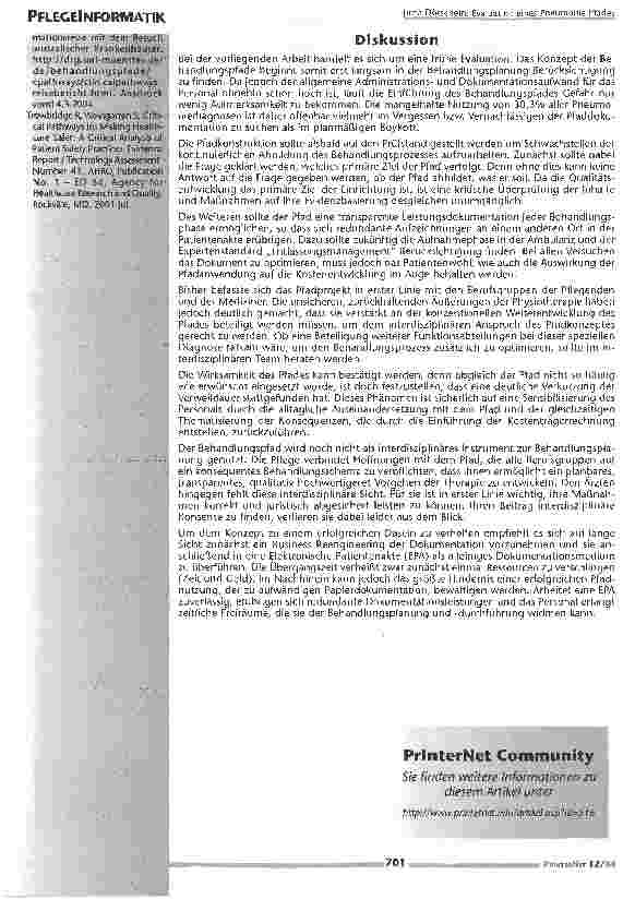 Vorschauseite 4: Evaluation eines Pneumonie Pfades
