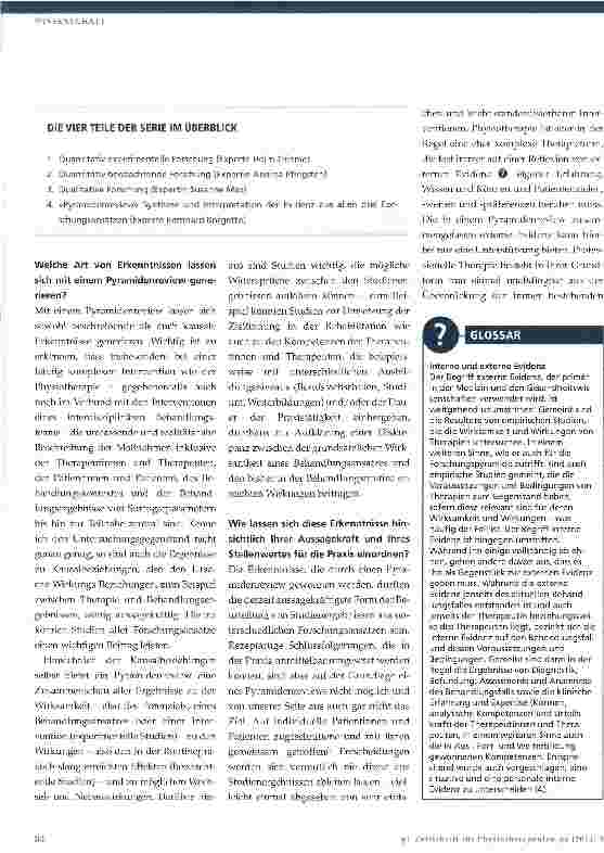 Vorschauseite 3: Die Forschungspyramide: wirklichkeitsnahe Evidenz für die Praxis