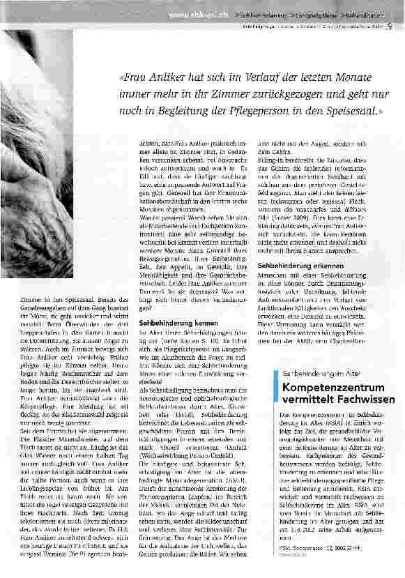Vorschauseite 2: Sehbehinderung schärfen