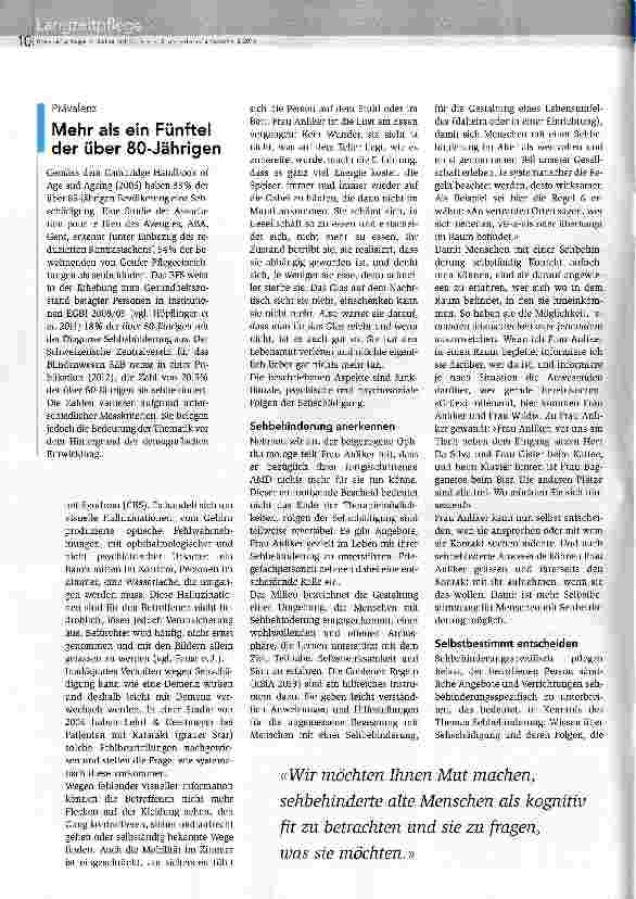 Vorschauseite 3: Sehbehinderung schärfen