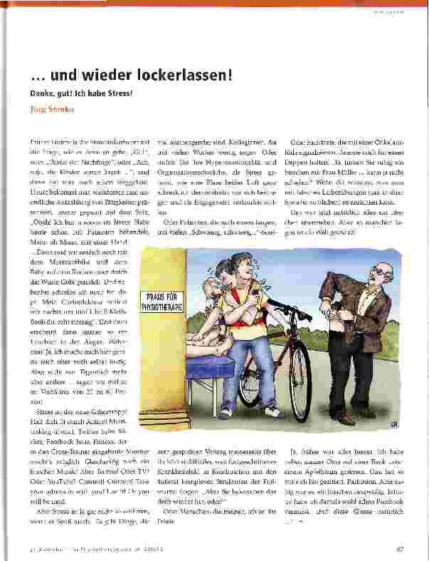 Vorschauseite 1: ... und wieder lockerlassen!Danke, gut! Ich habe Stress!