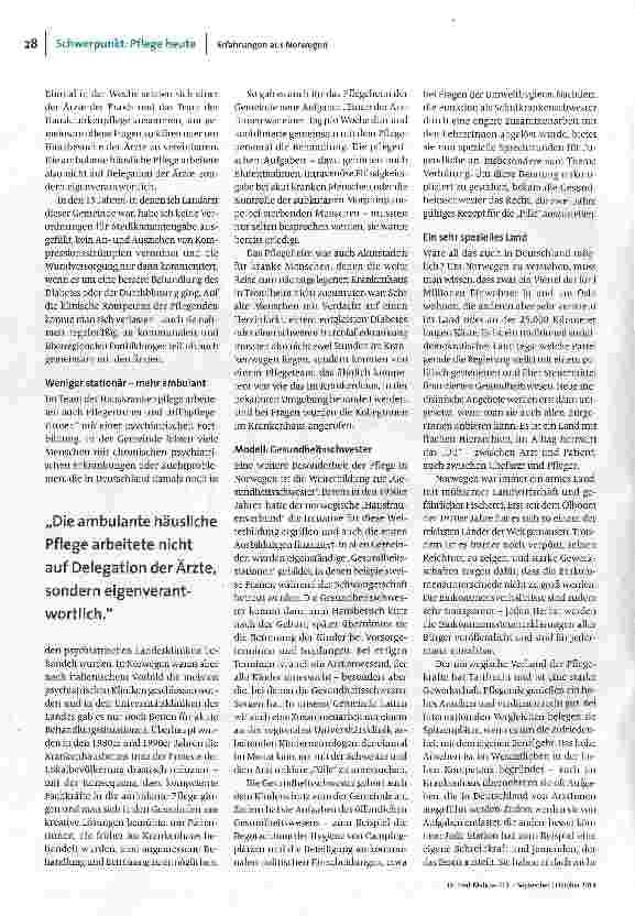 Vorschauseite 2: Pflege im Norden