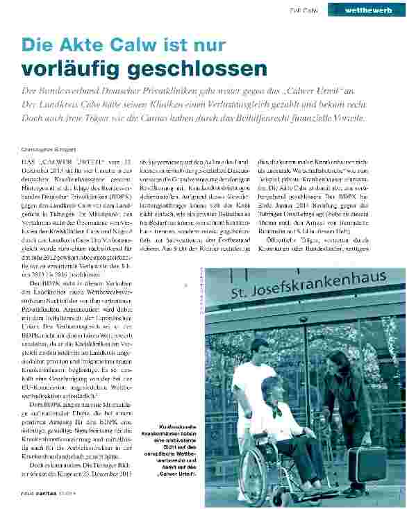 Vorschauseite 1: Die Akte Calw ist nur vorläufig geschlossen