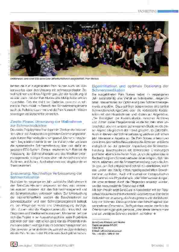 Vorschauseite 2: Projekt Schmerzfreies Pflegeheim setzt neue Standards