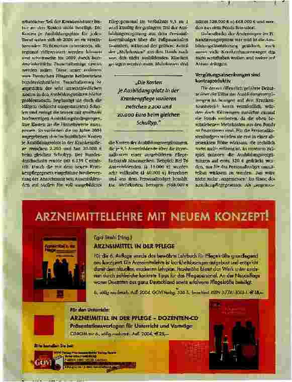 Vorschauseite 3: Wer bildet wo wen aus? Aktuelle Ausbildungstrends in den Gesundheitsberufen