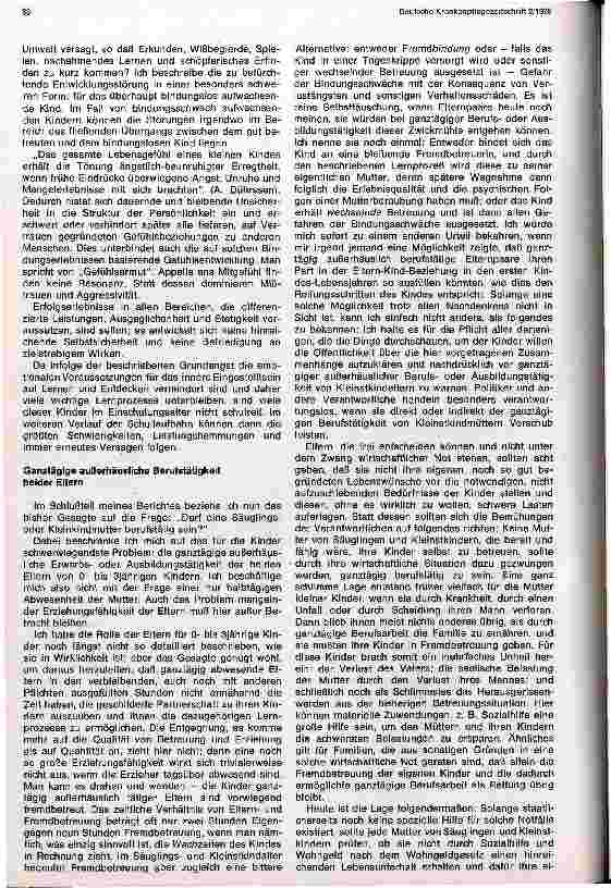Vorschauseite 4: Darf eine Säuglingsoder Kleinkindmutter berufstätig sein?