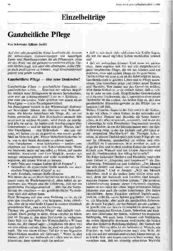 Vorschauseite 1: Ganzheitliche Pflege