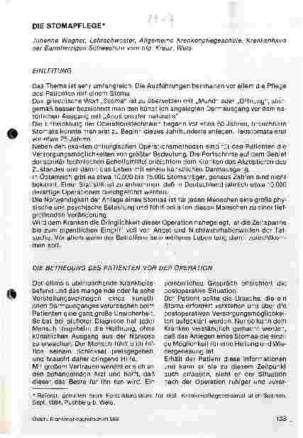 Vorschauseite 1: Die Stomapflege