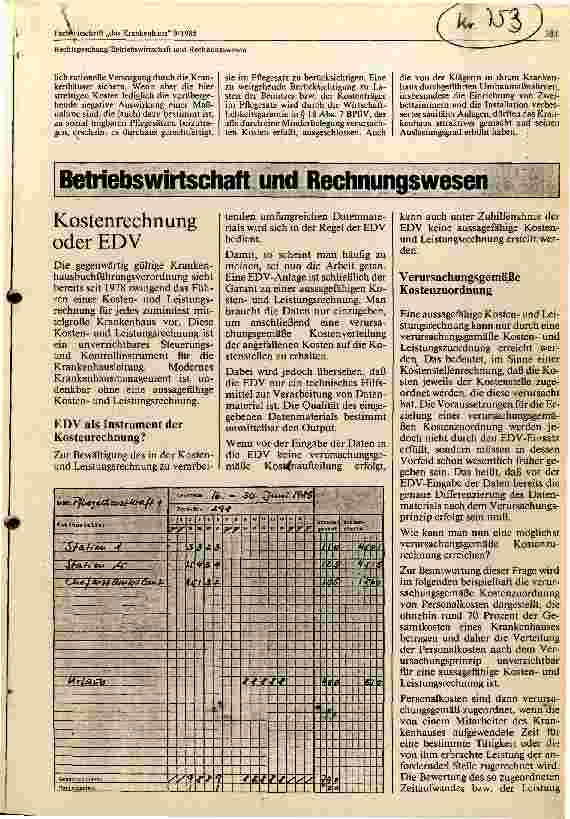 Vorschauseite 1: Betriebswirtschaft und Rechnungswesen, Kostenrechnung oder EDV