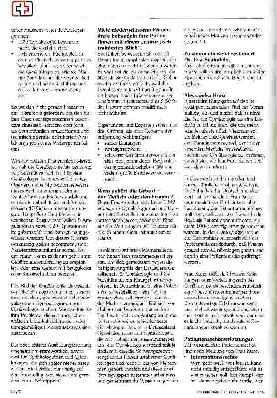 Vorschauseite 2: Wie krank macht uns die Frauenheilkunde?