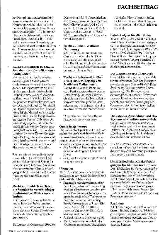 Vorschauseite 3: Wie krank macht uns die Frauenheilkunde?