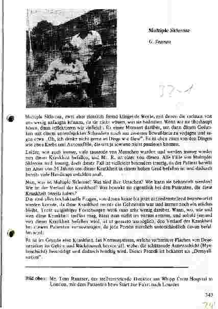Vorschauseite 1: Multiple Sklerose