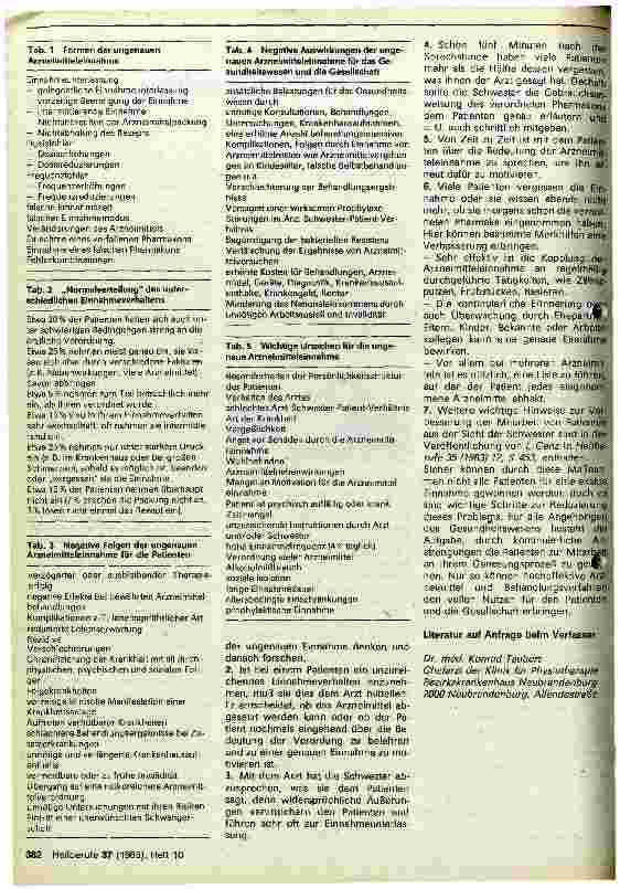 Vorschauseite 2: Ungenaue Arzneimitteleinnahme
