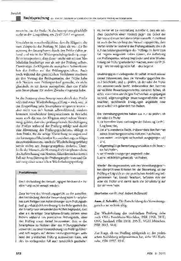 Vorschauseite 5: Zur erneuten Zulassung zum praktischen Teil der staatlichen Prüfung zur Altenpflegerin