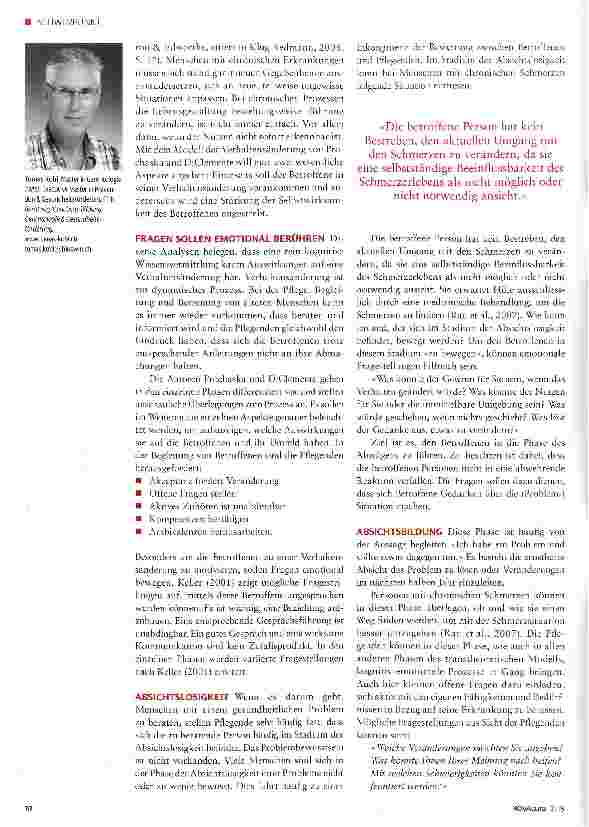 Vorschauseite 2: Veränderungsprozesse initiieren -eine Herausforderung für die Pflegenden