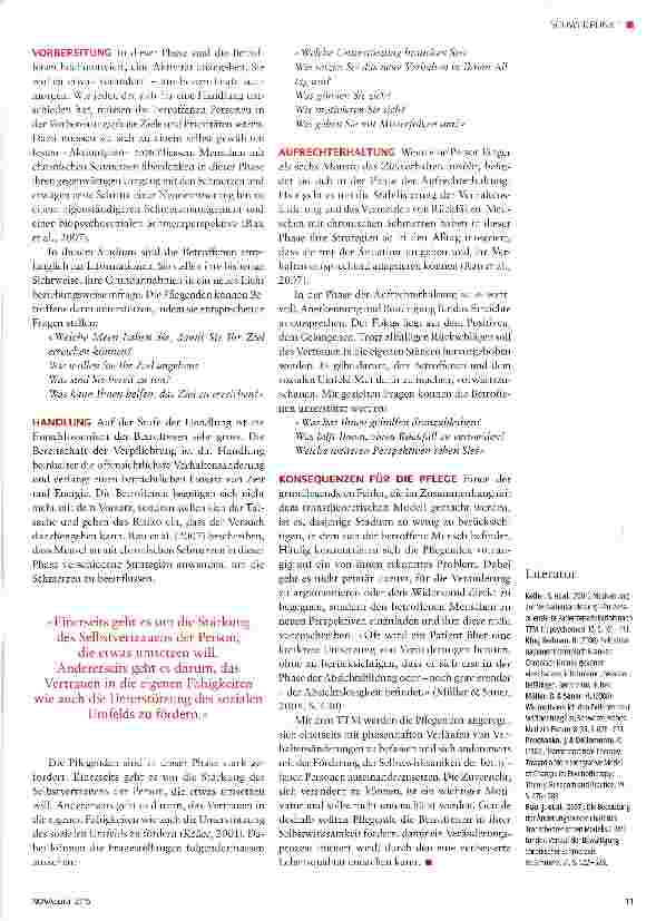 Vorschauseite 3: Veränderungsprozesse initiieren -eine Herausforderung für die Pflegenden