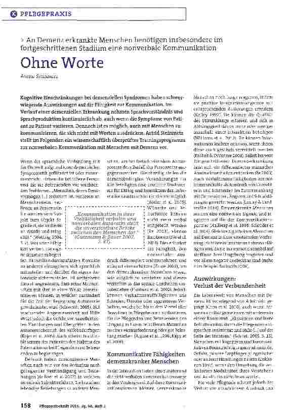 Vorschauseite 1: Ohne Worte
