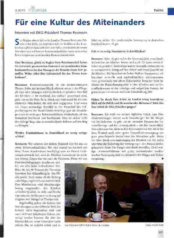 Vorschauseite 1: Für eine Kultur des Miteinander