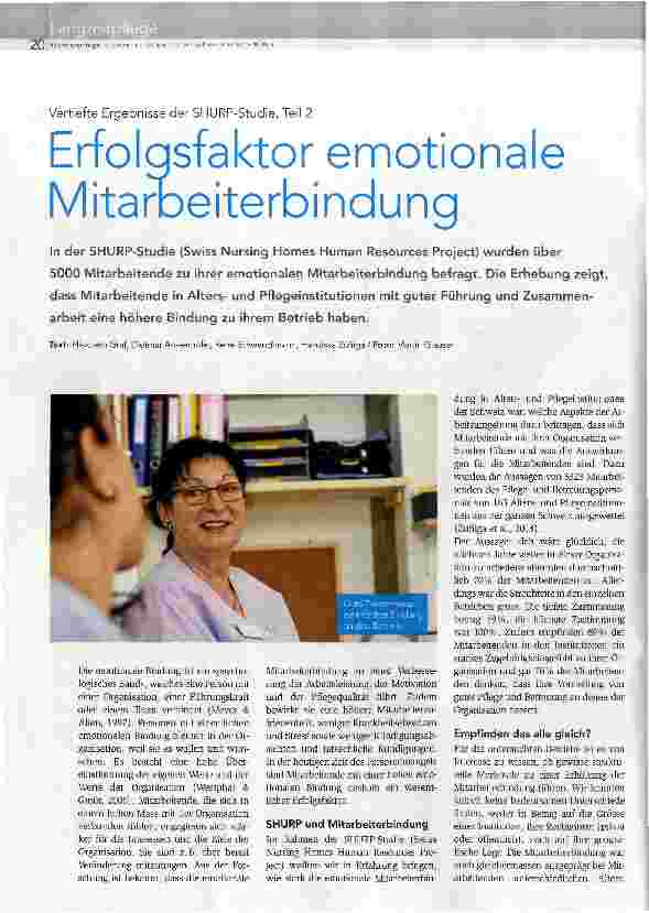 Vorschauseite 1: Erfolqsfaktor emotionale Mitarbeiterbindung