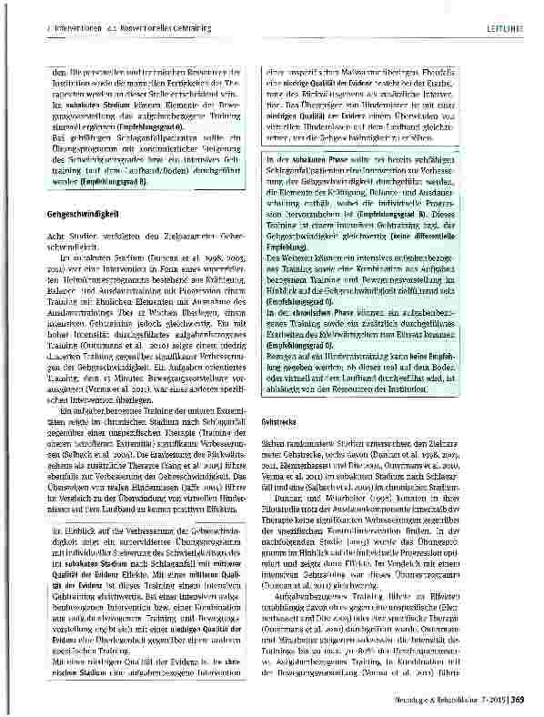 Vorschauseite 3: Konventionelles Gehtraining