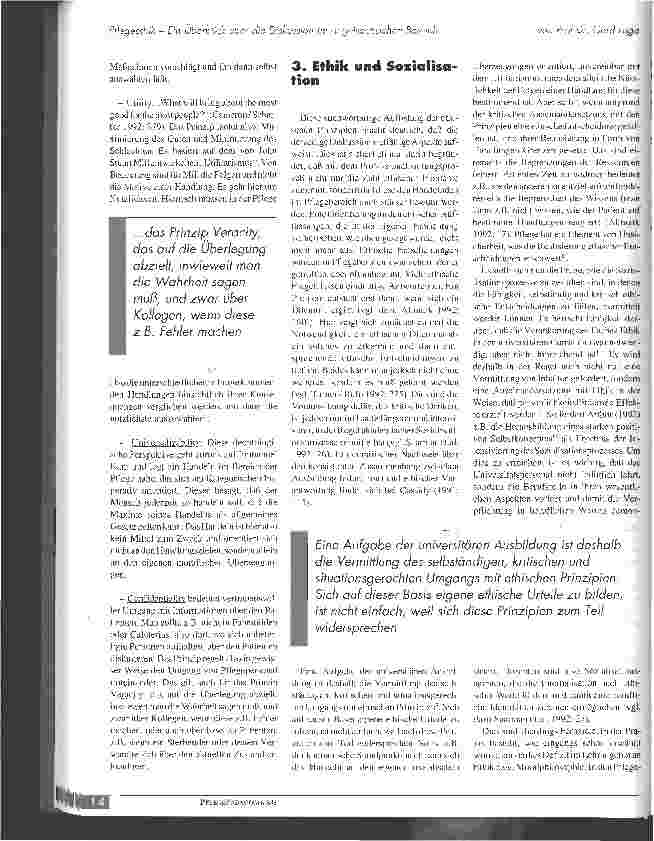 Vorschauseite 3: Pflegeethik - Ein Überblick über die Diskussion im angelsächsischen Bereich