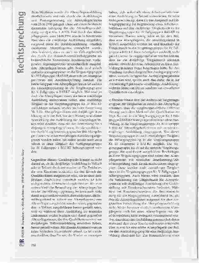 Vorschauseite 5: Eingruppierung von Altenpfleger/innen nach BAT-KF bei Dreijährige Ausbildung
