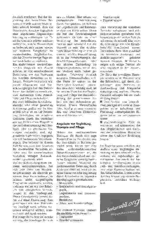 Vorschauseite 4: Betreuungskonzept für Huntington -KrankeAkzeptanz und Bewältigung stehen im Vordergrund