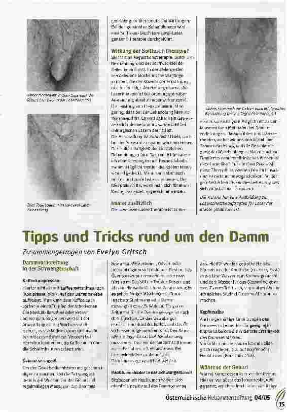 Vorschauseite 2: Low-Level-Lasertherapie bei Dammverletzungen und Hämorrhoiden