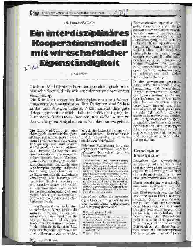 Vorschauseite 1: Ein interdisziplinäres Kooperationsmodell mit wirtschaftlicher Eigenständigkeit