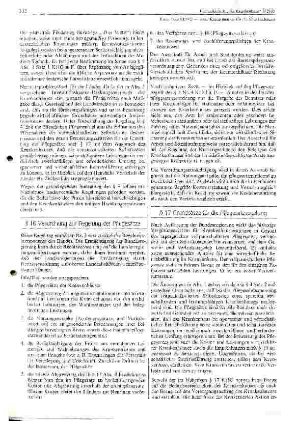 Vorschauseite 3: Das KHNG - seine Konsequenzen für die Krankenhäuser