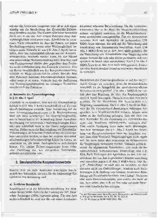 Vorschauseite 3: Die Kooperation zwischen Arzt und Apotheker
