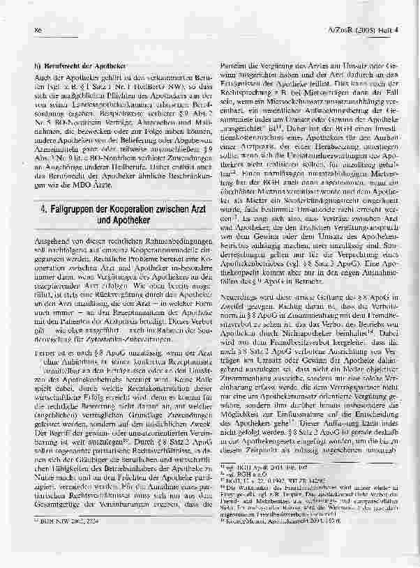 Vorschauseite 4: Die Kooperation zwischen Arzt und Apotheker