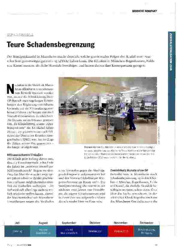 Vorschauseite 1: Teure Schadensbegrenzung