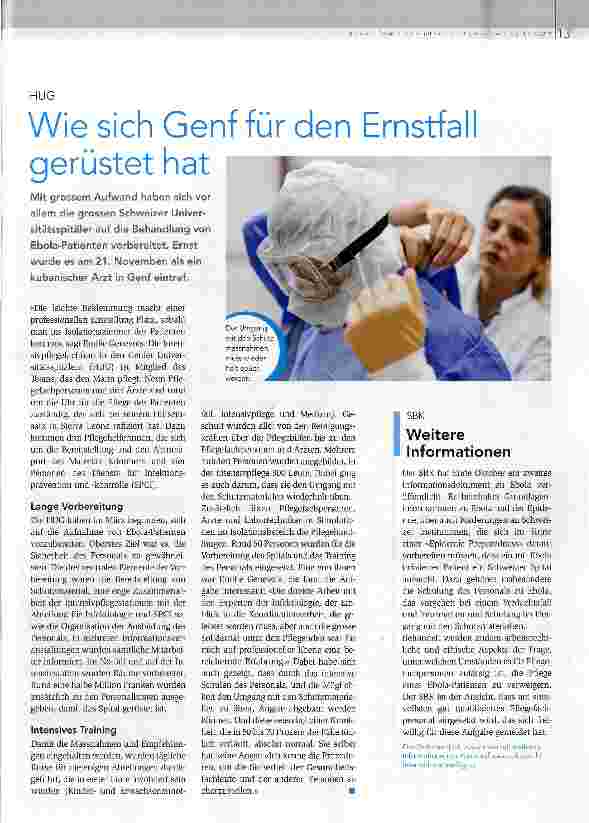 Vorschauseite 1: Wie sich Genf für den Ernstfall gerüstet hat