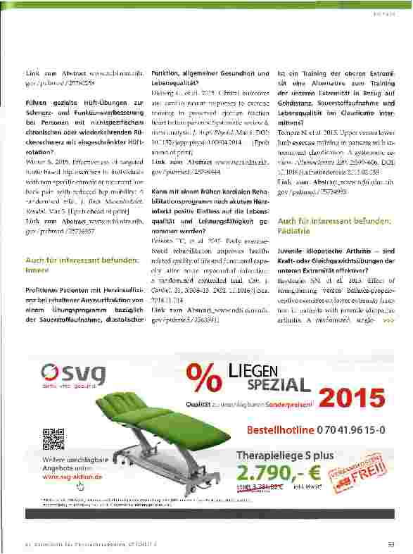Vorschauseite 6: Evidenz-Update 5 2015