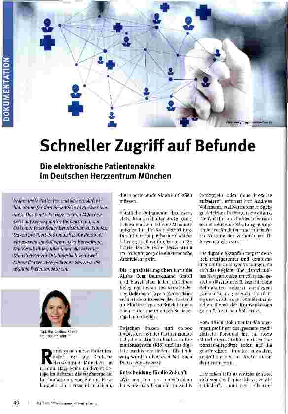 Vorschauseite 1: Schneller Zugriff auf Befunde