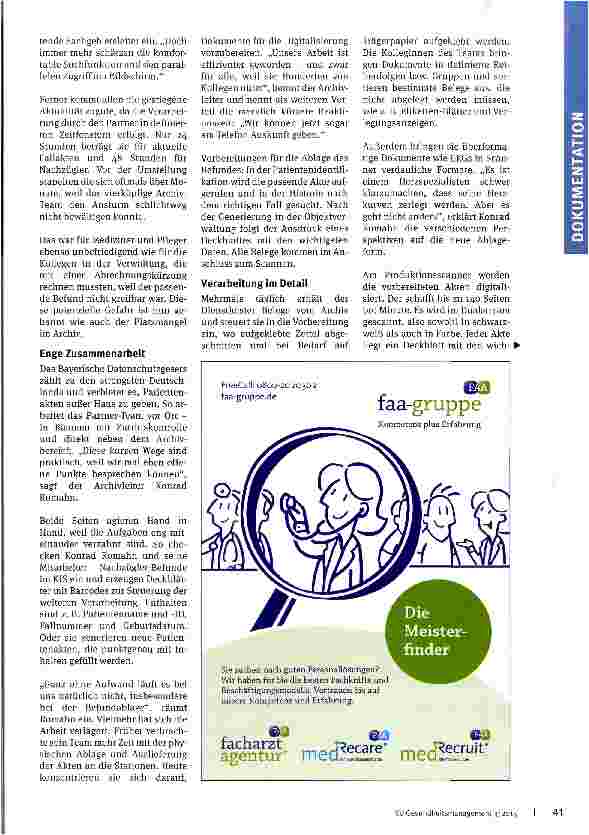 Vorschauseite 2: Schneller Zugriff auf Befunde