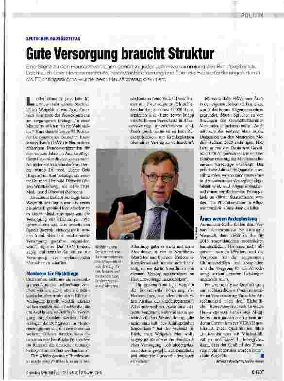 Vorschauseite 1: Gute Versorgung braucht Struktur